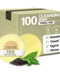 Terra Pure Bar Soap, Travel Size Hotel Amenities, 0.6 oz (Pack of 100)