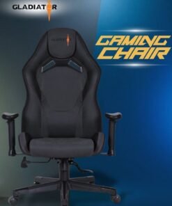 Alternative view of Gladiator Elite Ergonomic Gaming Chair with Adjustable Lumbar and Neck Support, Reclining Function, and High-Back Design for Professional Gamers 127 x 73cm