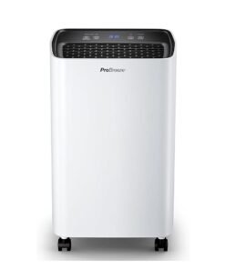 Pro Breeze 12L Compressor Dehumidifier with 2L Water Tank, Laundry Drying & Automatic Humidity Sensor - Portable Mould Remover with 24-Hour Timer for Damp, Black Mould and Condensation