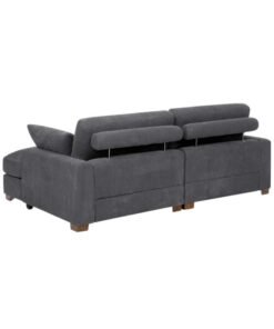 Mord 90'' Corduroy Sleeper Sofa Dark Grey