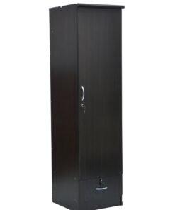 Multi home furniture Best 1 Door Wooden Wardrobe Cabinet Cupboard Engineered Wood Perfect Modern Stylish Heavy Duty Color Wenge MH611-P