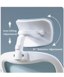 Alternative view of Arabest Office Chair, Task Chair, High Back Chair with Lumbar Support, Breathable Mesh Backrest and Adjustable Headrest Computer Chair, Gaming Chair (Gray)