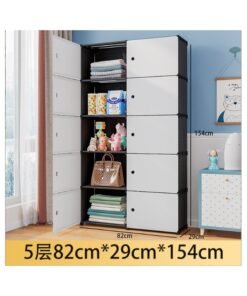 Double row five-layer foldable locker, multifunctional locker