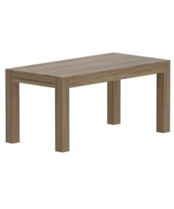 Mahmayi Modern Wooden 6-Seater Dining Table Only - Stylish Vintage Santa Fe Oak Finish for Kitchen, Dining Room, Living Room