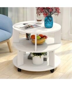 KLNAMAEAAN Round Coffee Table  with Simple Design for Living Room