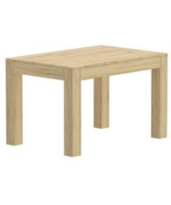 Mahmayi Modern Wooden 4-Seater Dining Table Only - Stylish Natural Davos Oak Finish for Kitchen, Dining Room, Living Room