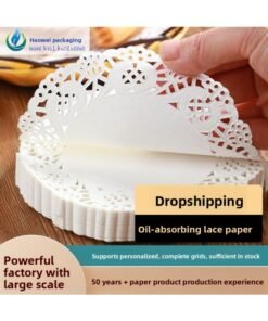 In Stock Ledge Paper Cake Snacks Dining Plate Pad Paper Pass Paper Oil-absorbing Paper Food Grade Flower Base Paper Hotel Baking Paper