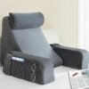 Garlo Reading Pillow for Sitting in Bed Adult, Back Pillow for Bed Sitting up, Reading & Bed Rest Pillows for Watching TV/Reading, Gaming, Resting in Bed, Couch or Floor