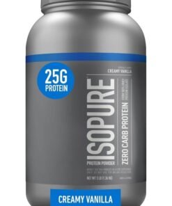 Isopure Zero Carb Whey Protein Isolate Powder with Vitamin C & Zinc for Immune Support, 25g Protein, & Keto Friendly - Creamy Vanilla, 3 Lbs ,41 Servings (1.36 KG)
