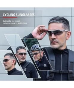 Alternative view of Rockbros Photochromic Sports Sunglasses Mens Pickleball Glasses Cycling Glasses Mtb Sunglasses, With Removable Elasctic Band