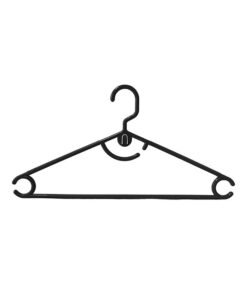 Feelings Hanger Plastic Arch Black 24 Pcs Set