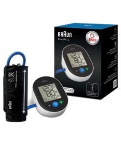 BRAUN BP Monitor Exactfit 2 Upper Arm, Big And Easy To Read Color Coded Display, Single Button Operation, Universal Cuff Size, One User Profile,Stores Last 30 Readings, Access To The Braun Healthy Heart App
