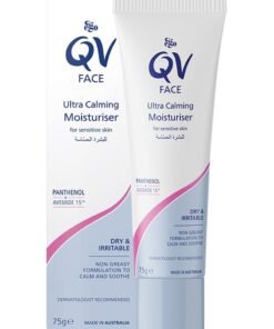 QV Non-Greasy Ultra Calming Face Moisturiser (75g) with Avemide 15™ for Irritated & Sensitive Skin - Hydrates, Soothes Redness, Non-Comedogenic 75grams