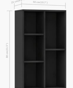 MODERN HOME Multifunctional Shelf for Kid's Room and Office - Organizer for Toys, Books, and Supplies, Black - Image 4