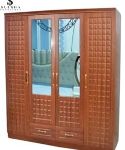 SULSHA "Elegant 4-Door Wooden Wardrobe: Timeless Storage Solution"Engineered Wood Perfect Modern Stylish Heavy Duty