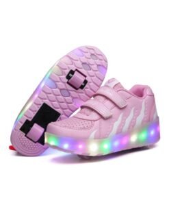 HUSK'SWARE Roller Shoes Girls Boys Wheel Shoes Kids Roller Skates Shoes LED Light Up Wheel Shoes for Kids