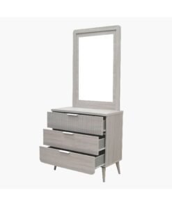 Home Box Elmwood 3-Drawer Young Dresser with Mirror 41.5 x 180 x 80.5 cm