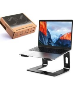GTSOL Ergonomic Aluminum Laptop Stand, Adjustable Detachable Riser Holder for MacBook Air, Pro, Dell, HP, Lenovo, and 10-15.6'' Laptops, Black