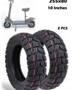 Wind Horse 2 PCS Original High-Quality 10-Inch Off-Road Outer Tires for Electric Scooters – 255x80 Inflatable All-Terrain Replacement Tire