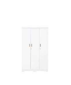 Galaxy Design Galaxy 3 Door Wooden Wardrobe/cupboard With 1 Drawer, White – 200 x 120 x 50 cm