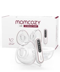 Momcozy Painless, Potent, Wearable, Ultra-Light, Hands Free, Portable Double Electric Breast Pump V2 With 27 Pumping Combinations