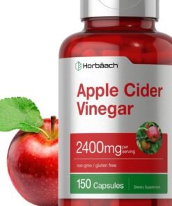 Horbaach Apple Cider Vinegar Capsules 2400 Mg 150 Count Nongmo Gluten Free Supplement By Horbaach
