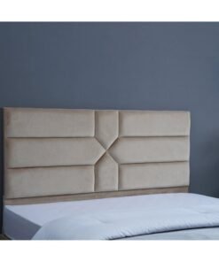 Alternative view of Karnak Estella Premium Upholstered Velvet Bed Frame Bedroom Furniture Strong And Sturdy Modern Design Wooden Bed | Quiet & Comfortable Bed (USA - Queen 150x200cm, Beige)