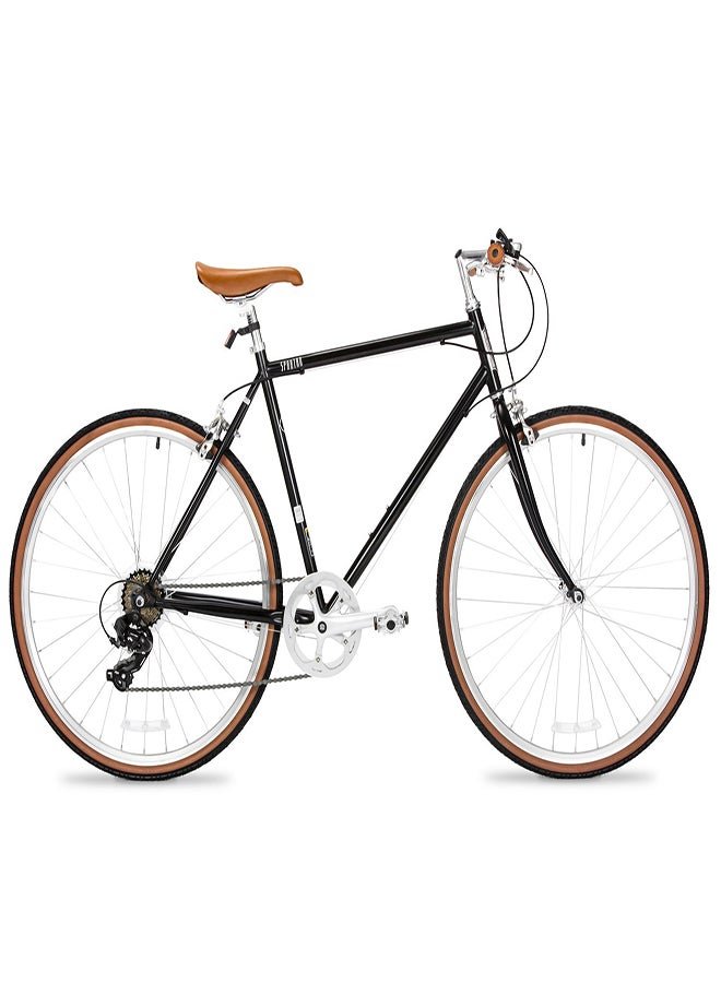 Spartan Platinum City Bike | 26 Inch Wheel Size | 7 Speed Gear Shifter | Black Color