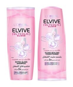 L'OREAL PARIS ELVIVE Glyco Gloss Shampoo 400ml & Conditioner 360ml Set