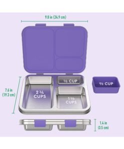 Alternative view of Bentgo Kids Stainless Steel Lunch Box - Purple