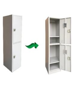 MAF furniture Maf Steel Locker Cabinet Maf-2T 2-Door File Storage Box Locker With Keys For Home, Office, School, Halls, Workplaces, Hospitals, Gyms, Factories, Bank, Money Locker Cabinet