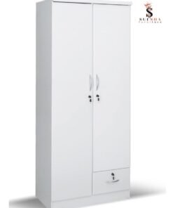 SULSHA 2 Door Wooden Wardrobe Cabinet Cupboard Engineered Wood Perfect Modern Stylish Heavy Duty