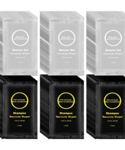 RSQAZQ Travel Size Shampoo and Body Wash Bulk Individually Wrapped Hotel Mini Shower Gel and Small Men Women Cleansing Toiletries Amenities for Hotel GuestsVacationHomeless 034 oz 100 Pack