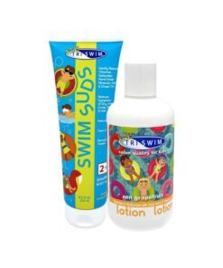 Triswim Kids Swim Suds & Lotion Set 8.5 Fl Oz Each Tearfree 2In1 Kids Swim Shampoo Chlorine Removal/Body Wash & Hydrating Lotion Set Gentle Chlorineout Solution For Kids' Clean