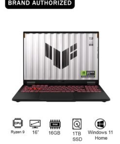 ASUS TUF A16 Gaming (2025) Laptop With 16-Inch FHD Display, AMD Ryzen 9-8940HX Processor/16GB RAM/1TB SSD/8GB NVIDIA GeForce RTX 5070 Graphics Card/Windows 11 Home English Jaeger Gray English Jaeger Gray