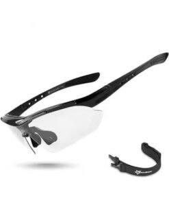 Rockbros Photochromic Sports Sunglasses Mens Pickleball Glasses Cycling Glasses Mtb Sunglasses, With Removable Elasctic Band