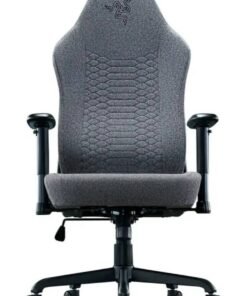 RAZER Iskur V2 X Gaming Chair – Ergonomic High-Density Foam, Built-In Lumbar Support, Breathable Grey Fabric, 152° Recline, 2D Adjustable Armrests, Steel Frame, Wide Seat 545mm, Supports up to 136kg – Grey | RZ38-05310200-R3G1