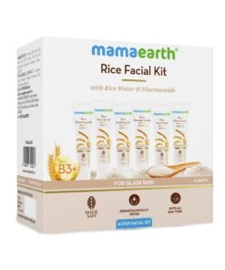 Mamaearth Rice Facial Kit With Rice Water & Niacinamide for Glass Skin - 60 g | Salon-Like Glowing Skin in 6 Easy Steps | Improves Skin Texture | Instant Glow | Suitable for all skin types