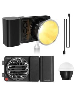 Zhiyun Cinepeer CX100 100W COB LED Light – 2700–6500 K, CRI ≥96 / TLCI ≥97, Portable Video & Photography Fill Light (Black)