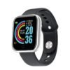 MOODIX WE23K13B Smart Watch - Health and Fitness Tracker, iPhone and Android Compatible, Grey-Black