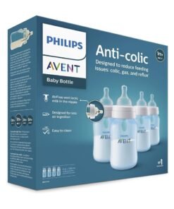 Philips Avent Pack Of 4 Anti Colic Bottle With Air Free Vent, 9Oz, Blue