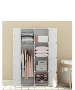 Nordic Modern 8 cube Wardrobes Home Dressing Rooms Assembly Closet for Clothes Minimalist Modern Economical Storage Clothes Wardrobe