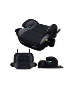 neobreez i-SANFARO ISOFIX Backless Booster Car Seat, Double Padded Foam, Compact, Lightweight&Portable Travel Kids Childrens Toddler Booster Seat, Arm Rest Seat, 2 Cup Holder, ECER129, 6-12Yrs, 22-36Kg