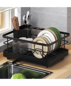 YOUHUAGUO Dish Drying Rack Dish Drainer Countertop Drainboard with Utensil Holder & Plate Stand