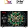TCL 85 Inch QLED-MiniLED TV Smart Google TV, 4K UHD, Dolby Vision Atmos, 144Hz, ONKYO 2.1 Hi-Fi System, Dolby Vision HDR, Ultra Slim Design (2025 Model) 85C6K BLACK