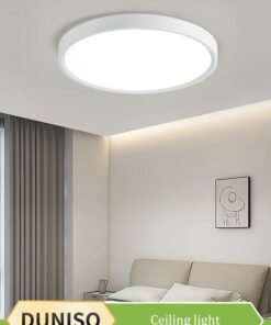 DUNISO Flush Mount LED Ceiling Light，dual color circular ceiling light, dimmable ABS eye protection ceiling light, 3000 to 6000K, suitable for living room, dining room, bedroom, kitchen, 300mm * 23mm