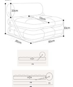 Alternative view of Organized Home Tofu Block Style Sofa Modular Design Contemporary Comfort Premium Teddy Velvet Upholstered Lounge Chair Sofa Multi Functional Space Saving Design White