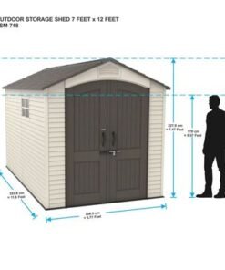 SHED STORE AND MORE - OUTDOOR STORAGE SHED - 7 FEET X 12 FEET