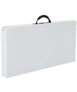Lifetime 37 Inch Square, Fold In Half Table, Light Commercial, White Granite Colour, LFT-80100
