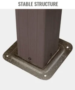 Extend Waxed Garden Gazebo with Waterproof Curtain and Mosquito Net ( Grey )